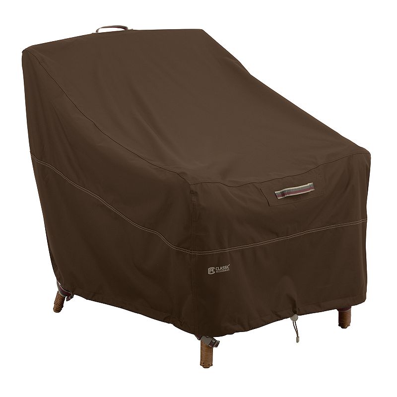 Classic Accessories Madrona RainProof Deep Seated Lounge Chair Cover, Dark 