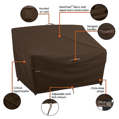 Classic Accessories Madrona Medium RainProof Deep Seated Patio Loveseat Cover