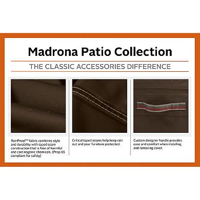 Classic Accessories Madrona Large RainProof Patio Loveseat Cover