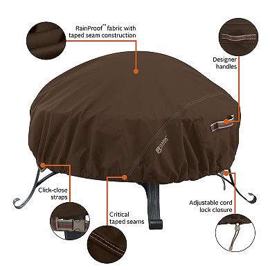 Classic Accessories Madrona Small RainProof Round Fire Pit Cover