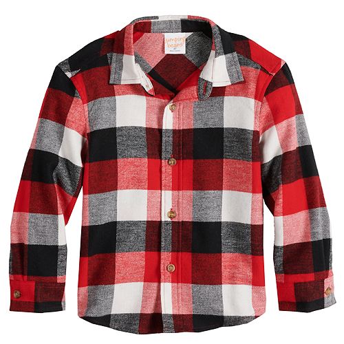 Boys' toddler flannel button down shirt