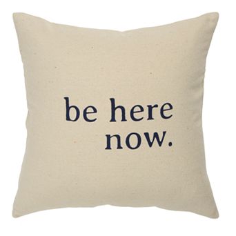 Rizzy Home Beth Be Here Now Throw Pillow