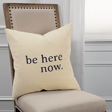 Rizzy Home Beth Be Here Now Throw Pillow