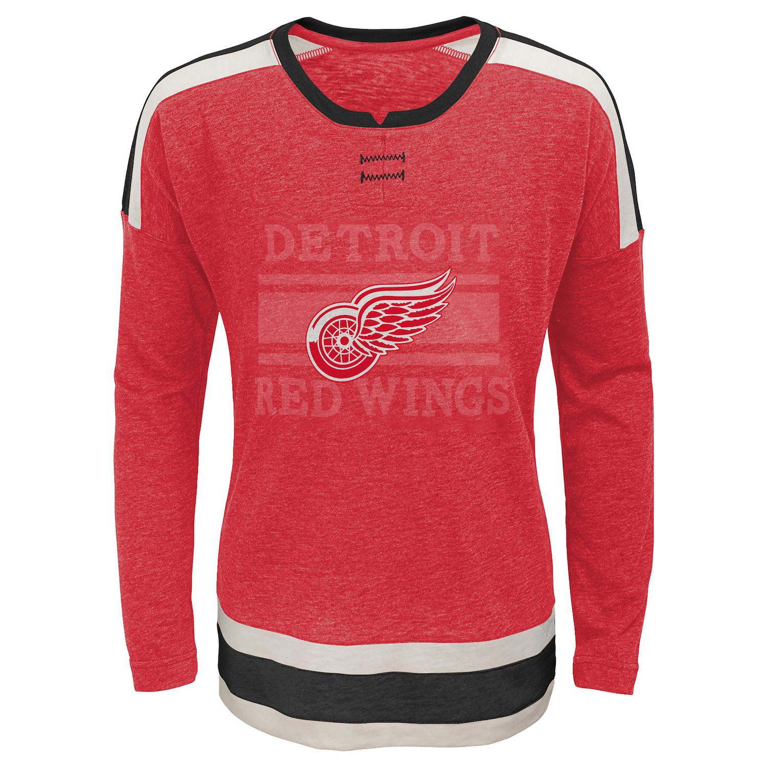 girls red wings shirt