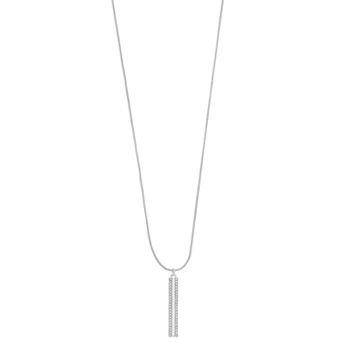 Nine West Pave Stick Pendant Necklace