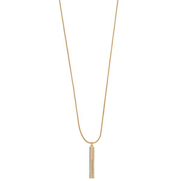 Nine West Pave Stick Pendant Necklace