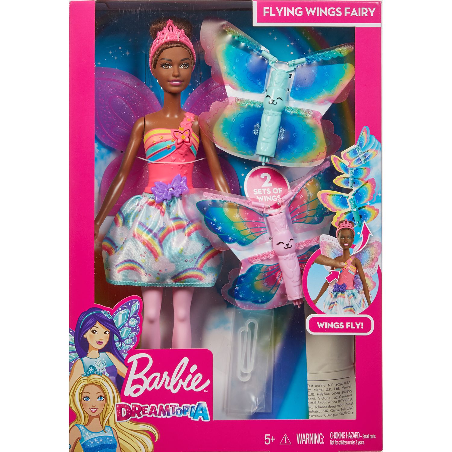dreamtopia barbie fairy doll with flying wings