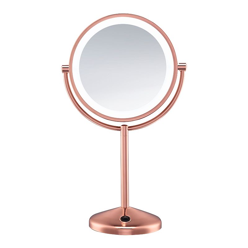 Conair Reflections LED Rose Gold Makeup Mirror, Multicolor