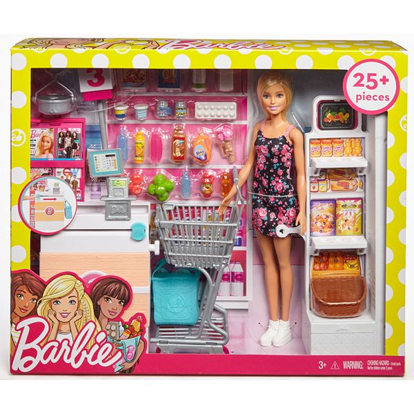 Verzamelen Vervolgen willekeurig Barbie® Doll and Supermarket Playset