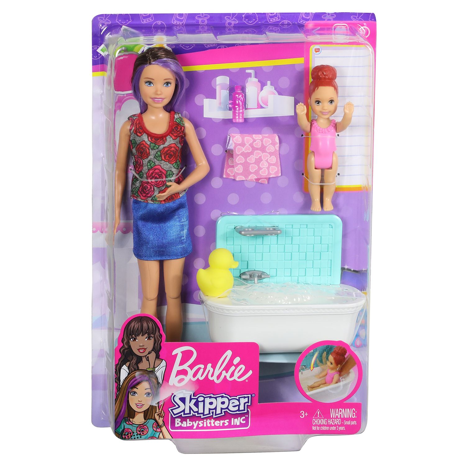 babysitter barbie playset