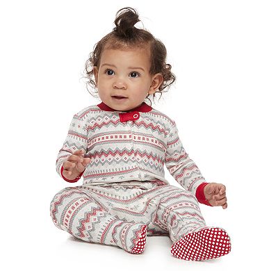 Baby LC Lauren Conrad Jammies For Your Families Fairisle Footed Pajamas