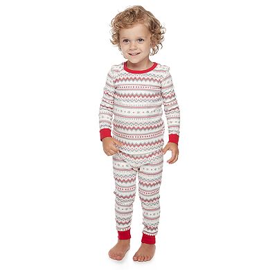 Toddler LC Lauren Conrad Jammies For Your Families Fairisle Top & Bottoms Pajama Set