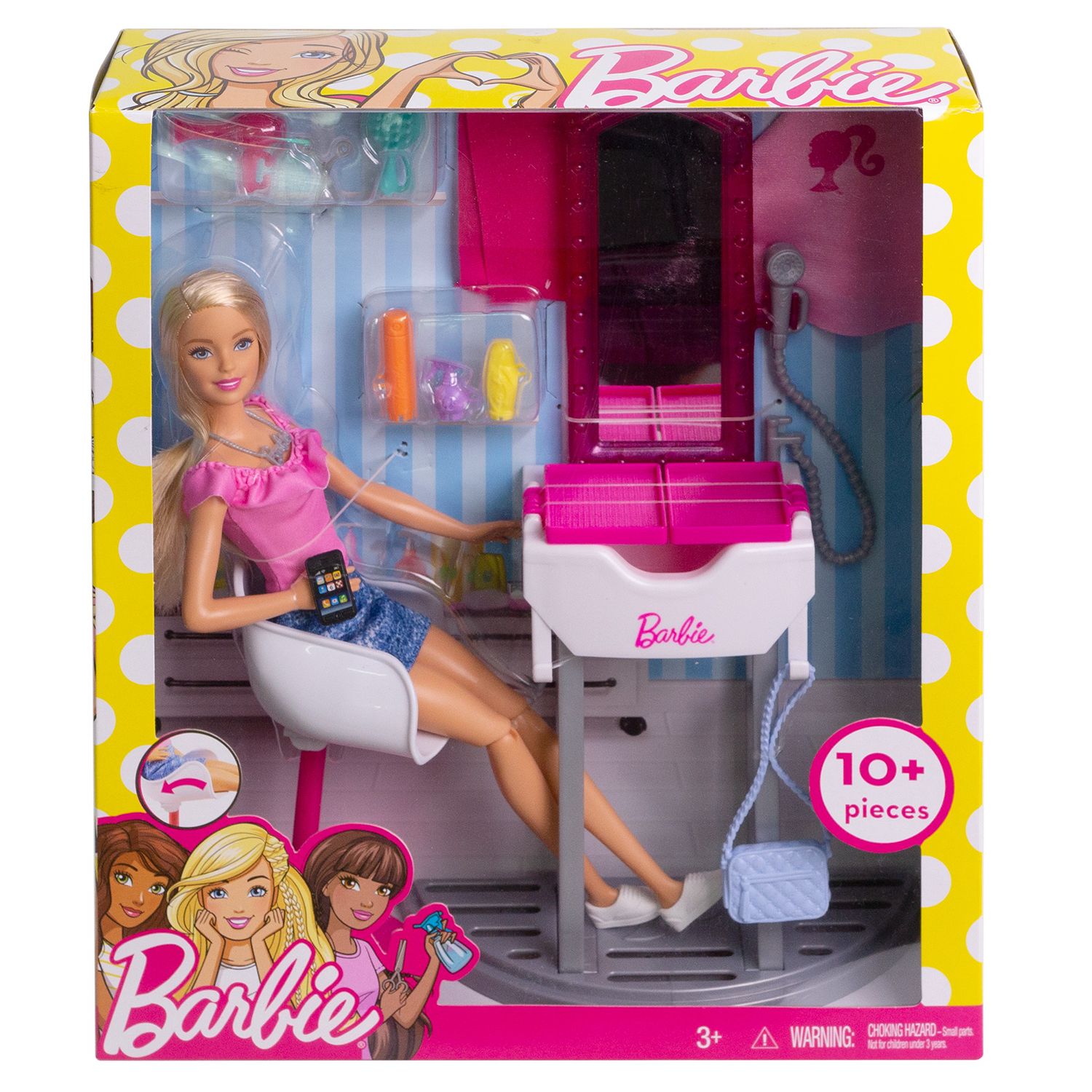 barbie hair salon set