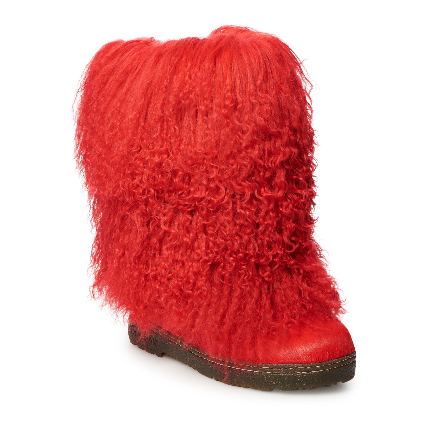 bearpaw curly lamb boots