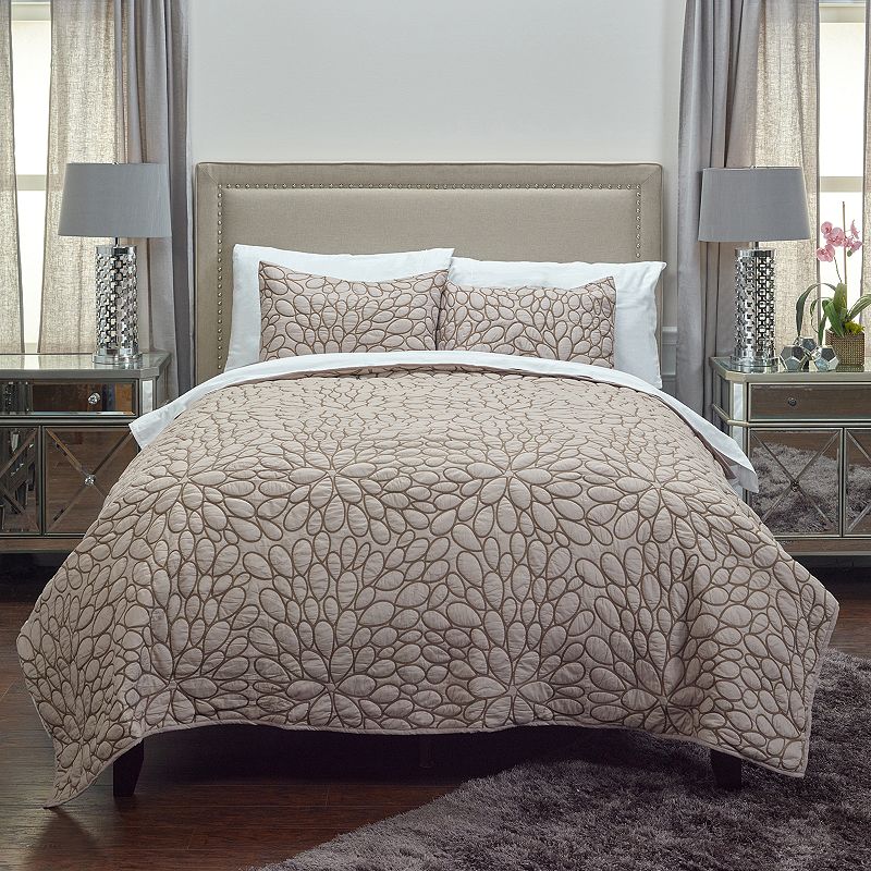 Riztex Usa Petal Blush 3 Pc. Quilt Set, Size King