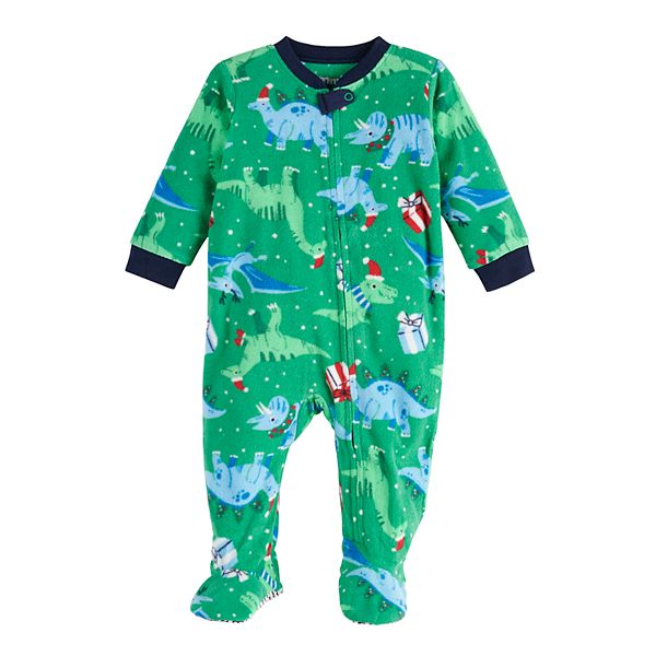 Vaenait baby 1-7Y Super Soft Microfiber Fleece Lined Kids Boys Pajama Sleep and Play Blanket Sleeper Dino Park White 