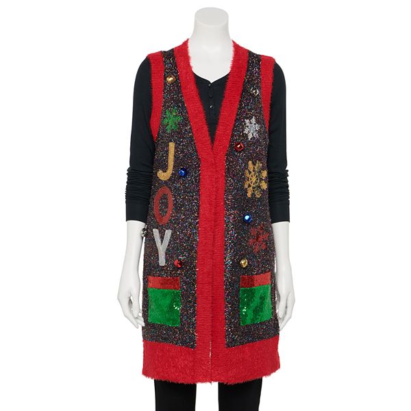 Womens ugly sweater on sale vest