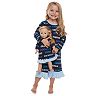 Toddler Girl Jammies For Your Families Hanukkah Family Microfleece Nightgown & Doll Gown Set