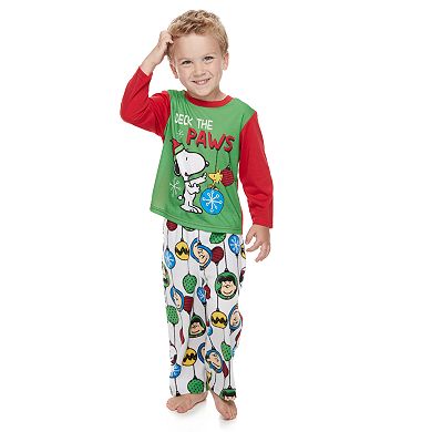 Toddler Jammies For Your Families Peanuts Snoopy Top & Bottoms Pajama Set