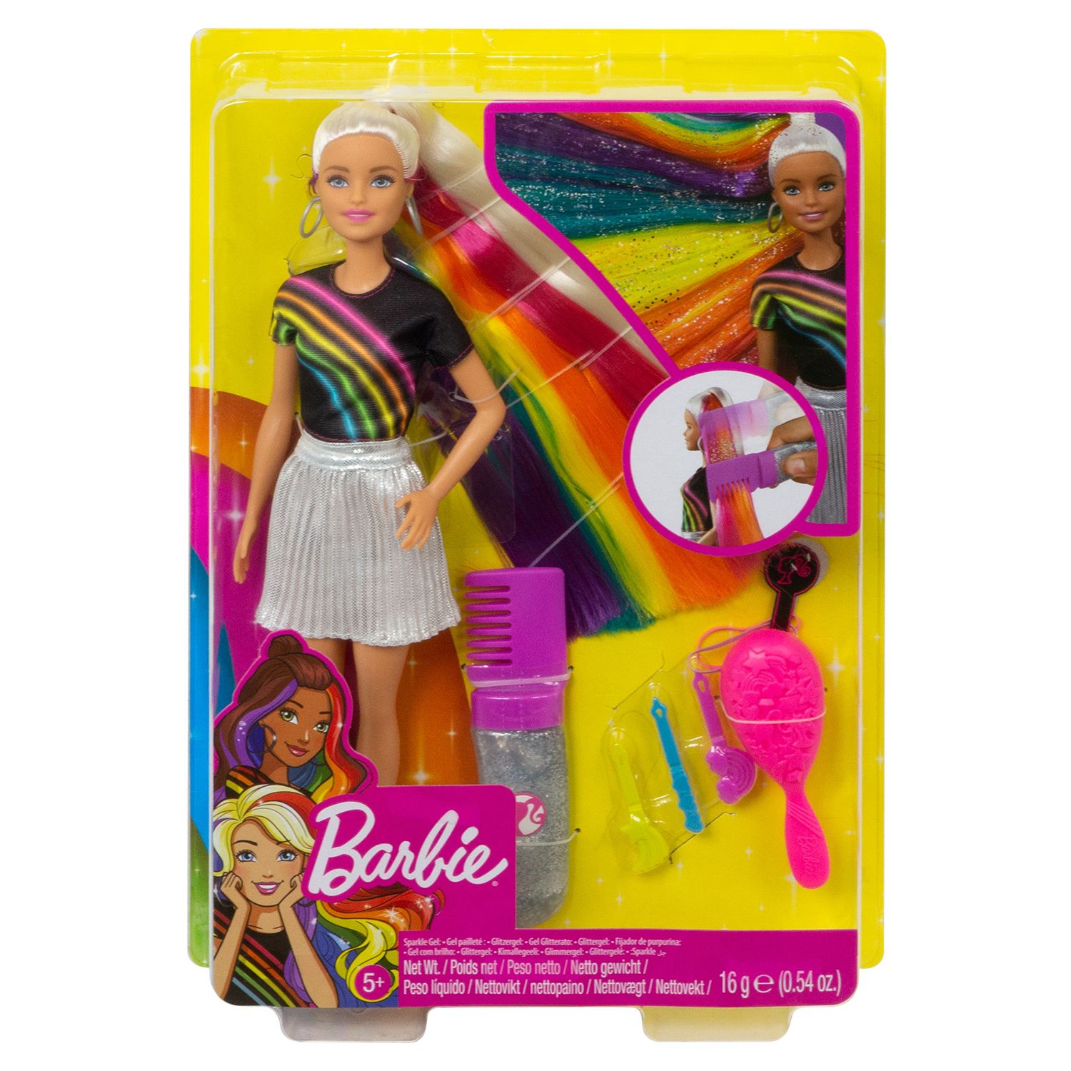 rainbow sparkle barbie