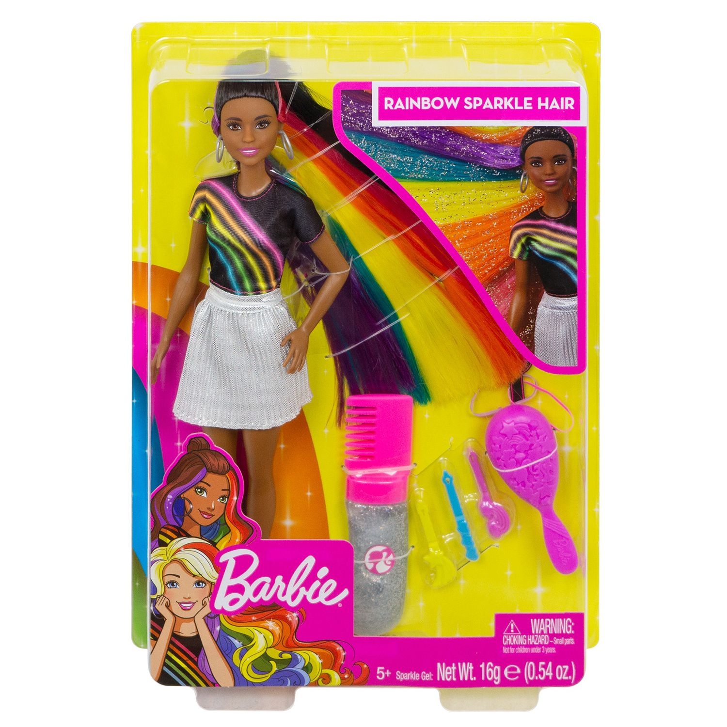barbie with sparkly hair