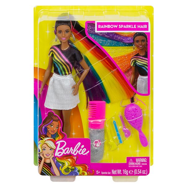 Barbie  Barbie Rainbow Sparkle Hair Demo Video 