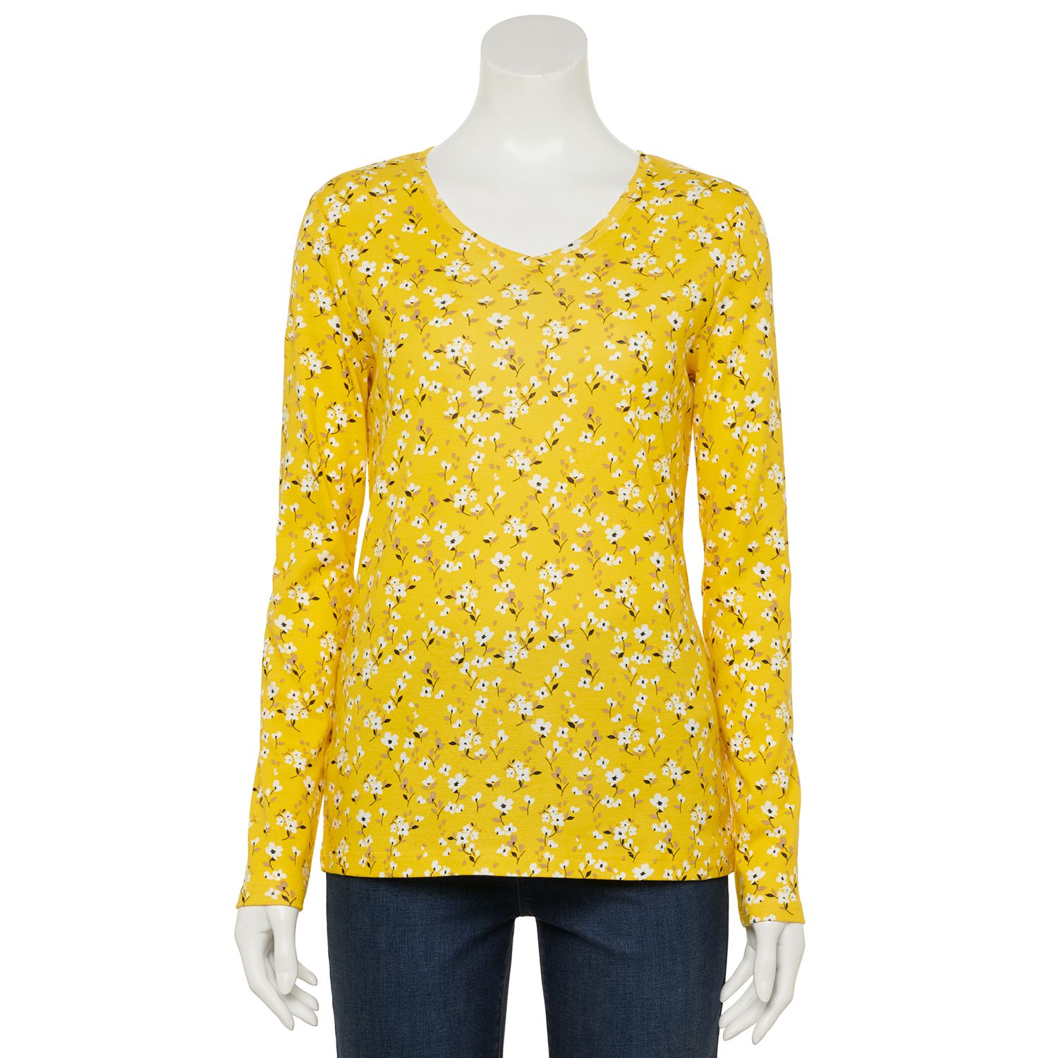 kohls yellow tops