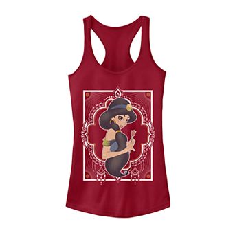 Juniors' Disney's Aladdin Jasmine Geometric Frame Graphic Tank