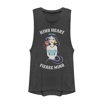 Juniors' Disney's Aladdin Jasmine "Kind Heart Fierce Mind" Graphic Muscle Tank Top