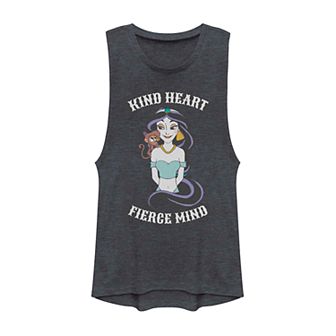 Juniors' Disney's Aladdin Jasmine "Kind Heart Fierce Mind" Graphic Muscle Tank Top