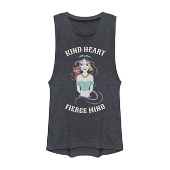 Juniors' Disney's Aladdin Jasmine "Kind Heart Fierce Mind" Graphic Muscle Tank Top