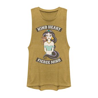 Juniors' Disney's Aladdin Jasmine "Kind Heart Fierce Mind" Graphic Muscle Tank Top