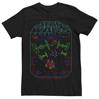 Men's Star Wars Retro Game Style Movie Scene Graphic Tee