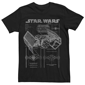 Men's Star Wars Schematics Graphic Tee