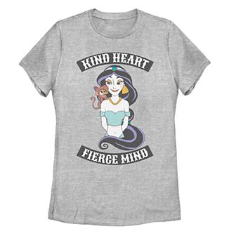 Juniors' Disney's Aladdin Jasmine "Kind Heart Fierce Mind" Graphic Tee
