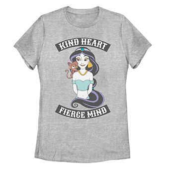 Juniors' Disney's Aladdin Jasmine "Kind Heart Fierce Mind" Graphic Tee