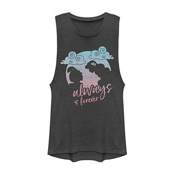 Juniors' Disney's Aladdin "Always & Forever" Graphic Muscle Tank Top