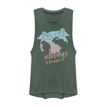 Juniors' Disney's Aladdin "Always & Forever" Graphic Muscle Tank Top