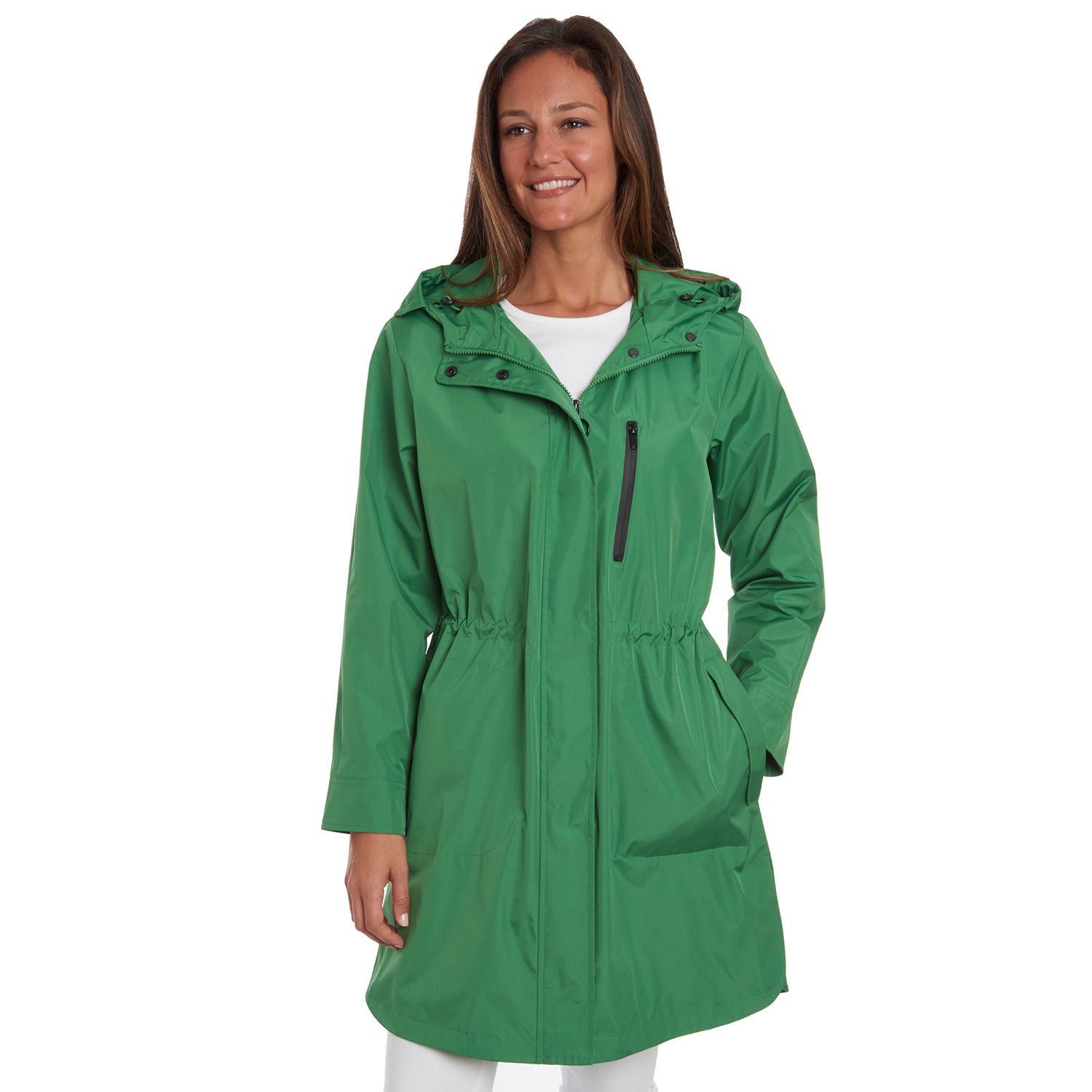 levi's hooded front zip raincoat