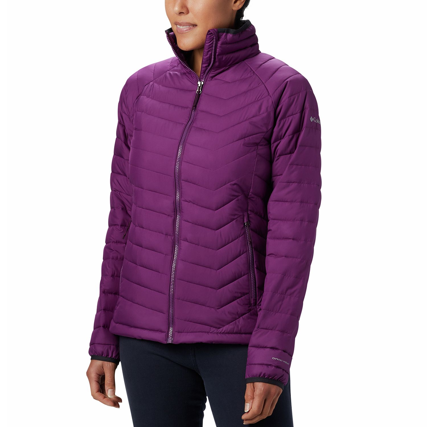 columbia purple puffer jacket