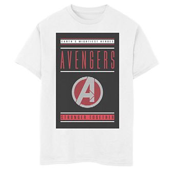 Boys 8-20 Marvel Avengers Endgame Stronger Together Poster Graphic Tee