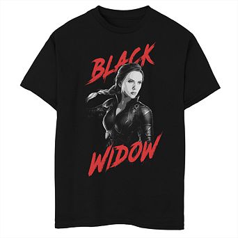 Boys 8-20 Marvel Avengers Endgame Black Widow Portrait Graphic Tee
