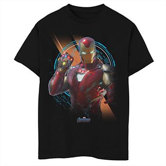 Boys 8-20 Marvel Avengers Endgame Iron Man Gauntlet Portrait Graphic Tee