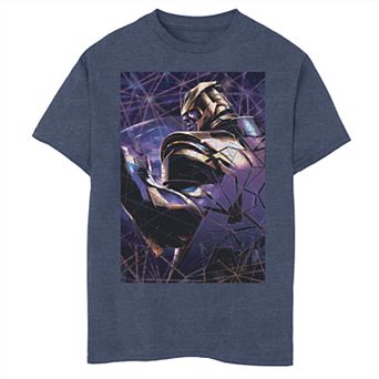 Boys 8-20 Marvel Avengers Endgame Thanos Shatter Poster Graphic Tee