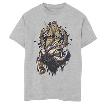 Boys 8-20 Marvel Avengers Endgame Thanos Shattered Logo Graphic Tee
