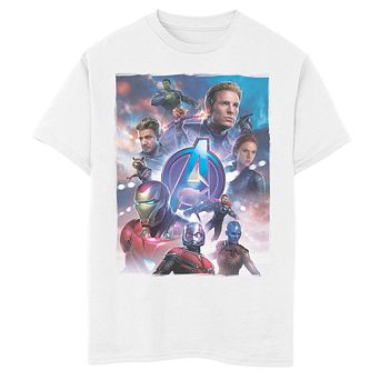 Boys 8-20 Marvel Avengers Endgame Group Poster Graphic Tee