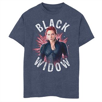 Boys 8-20 Marvel Avengers Endgame Black Widow Burst Graphic Tee