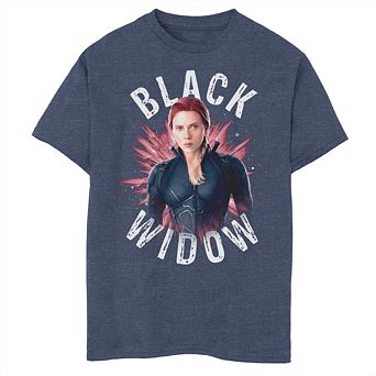 Boys 8-20 Marvel Avengers Endgame Black Widow Burst Graphic Tee