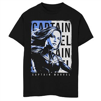 Boys 8-20 Marvel Avengers Endgame Captain Marvel Ornate Poster Graphic Tee