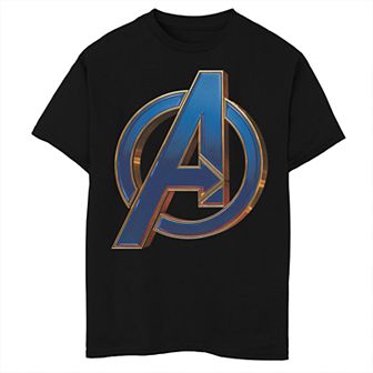 Boys 8-20 Marvel Avengers Endgame Blue Avenger Logo Graphic Tee